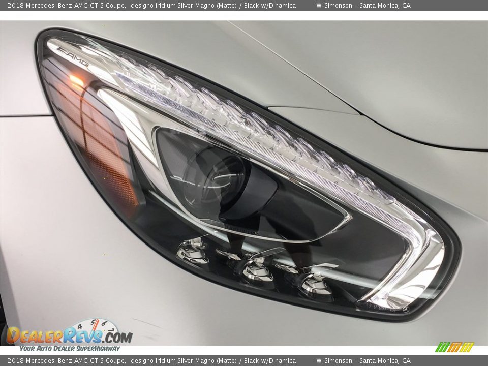 2018 Mercedes-Benz AMG GT S Coupe designo Iridium Silver Magno (Matte) / Black w/Dinamica Photo #32