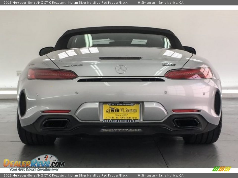 2018 Mercedes-Benz AMG GT C Roadster Iridium Silver Metallic / Red Pepper/Black Photo #3