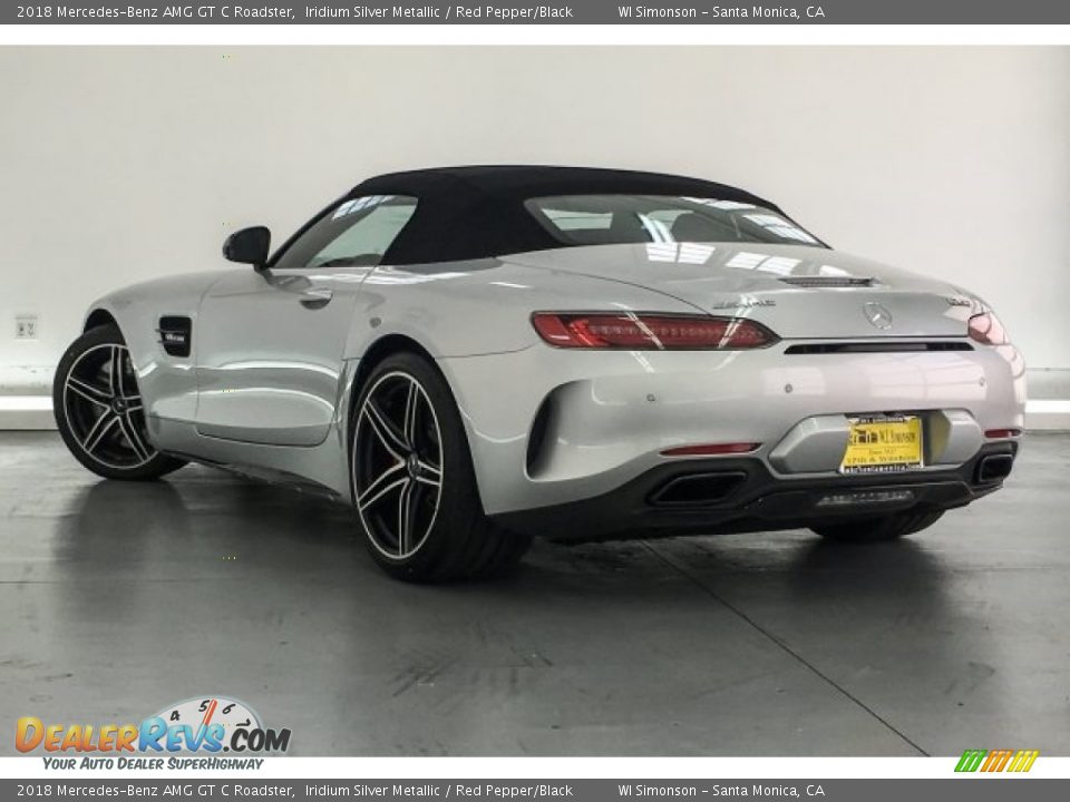 2018 Mercedes-Benz AMG GT C Roadster Iridium Silver Metallic / Red Pepper/Black Photo #10