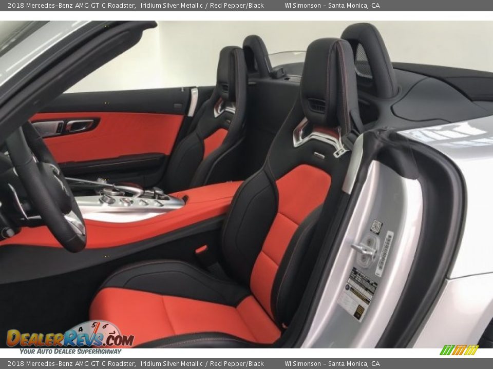 Red Pepper/Black Interior - 2018 Mercedes-Benz AMG GT C Roadster Photo #15