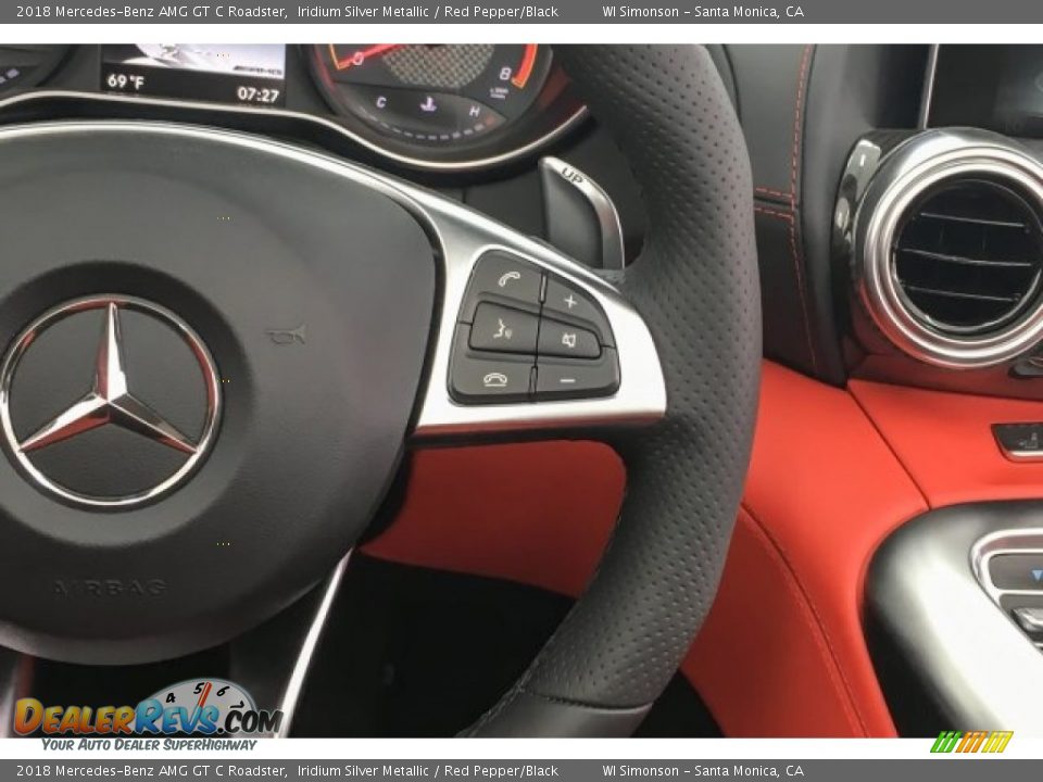 2018 Mercedes-Benz AMG GT C Roadster Steering Wheel Photo #19