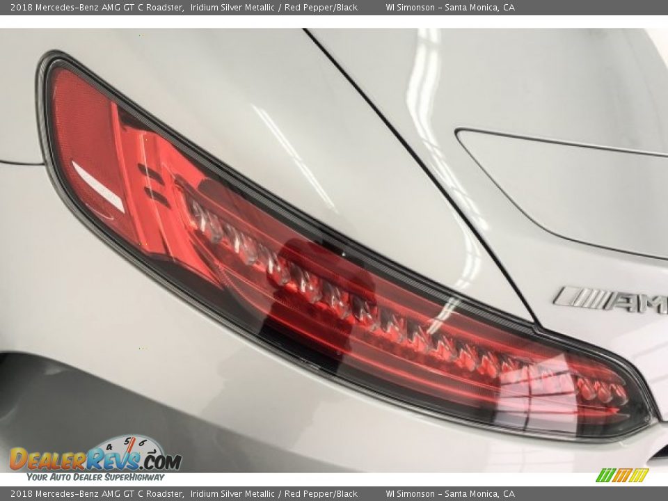 2018 Mercedes-Benz AMG GT C Roadster Iridium Silver Metallic / Red Pepper/Black Photo #25