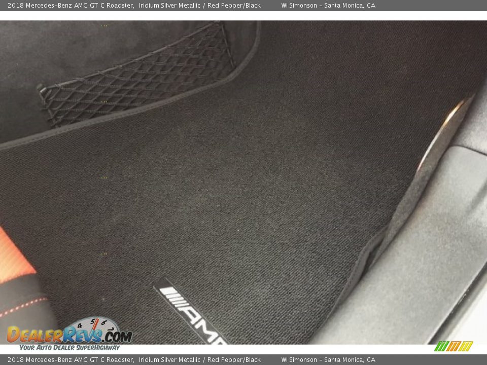 2018 Mercedes-Benz AMG GT C Roadster Iridium Silver Metallic / Red Pepper/Black Photo #28