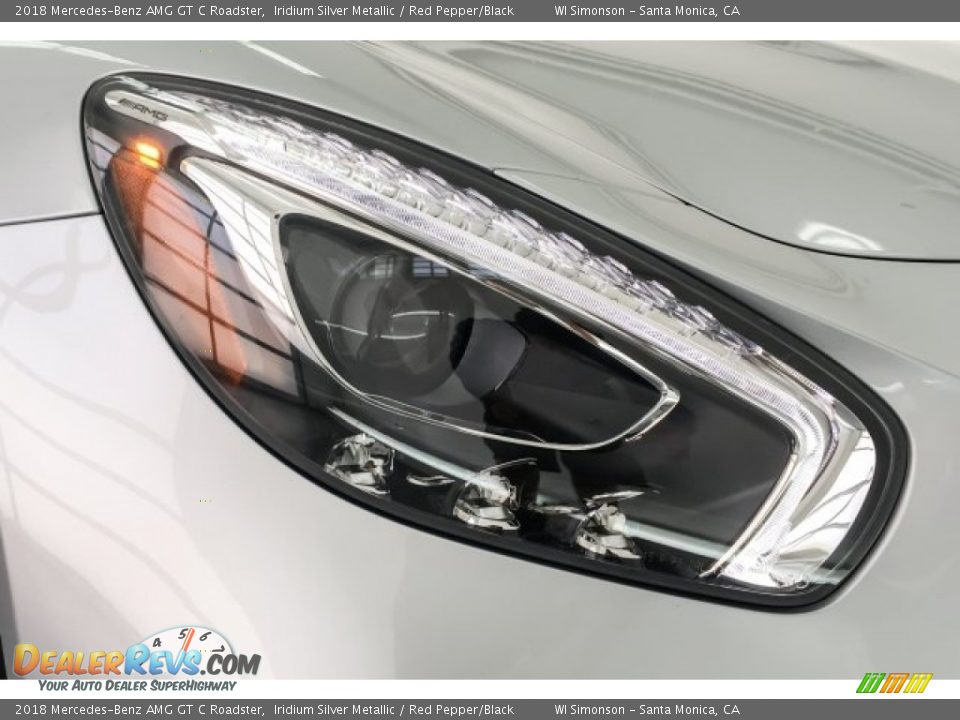 2018 Mercedes-Benz AMG GT C Roadster Iridium Silver Metallic / Red Pepper/Black Photo #32