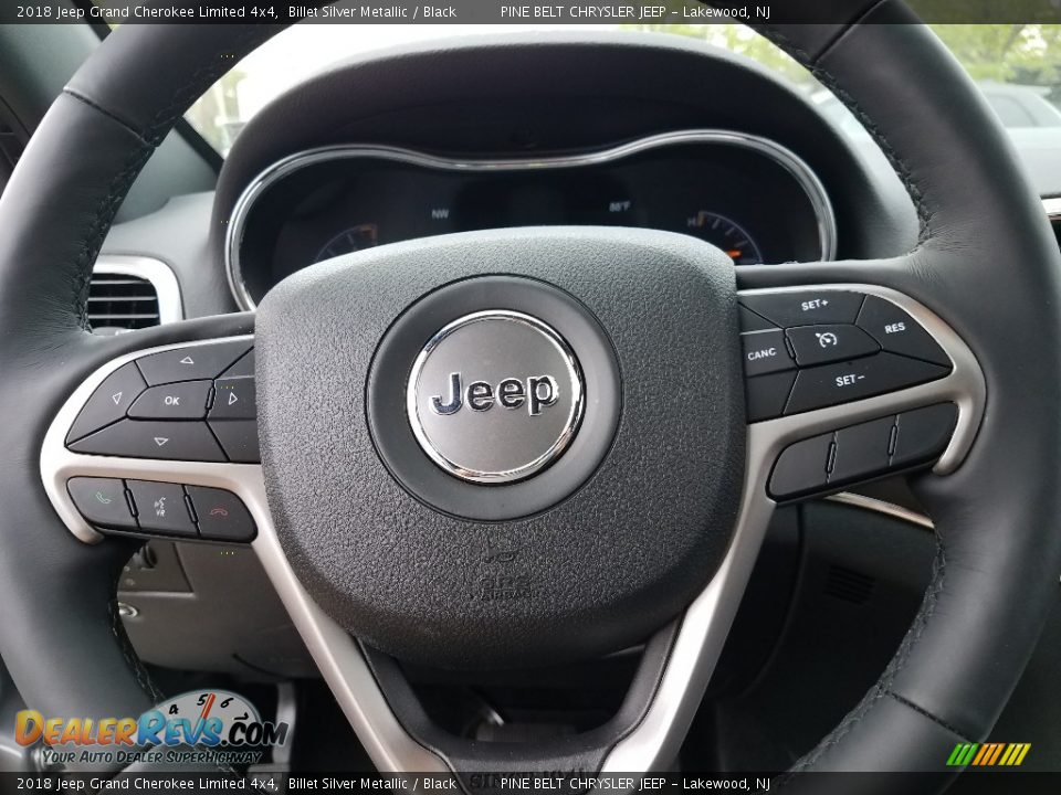 2018 Jeep Grand Cherokee Limited 4x4 Billet Silver Metallic / Black Photo #29