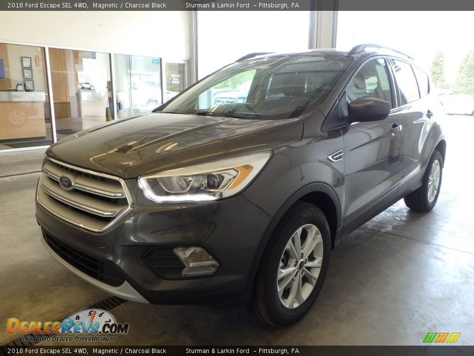 2018 Ford Escape SEL 4WD Magnetic / Charcoal Black Photo #4