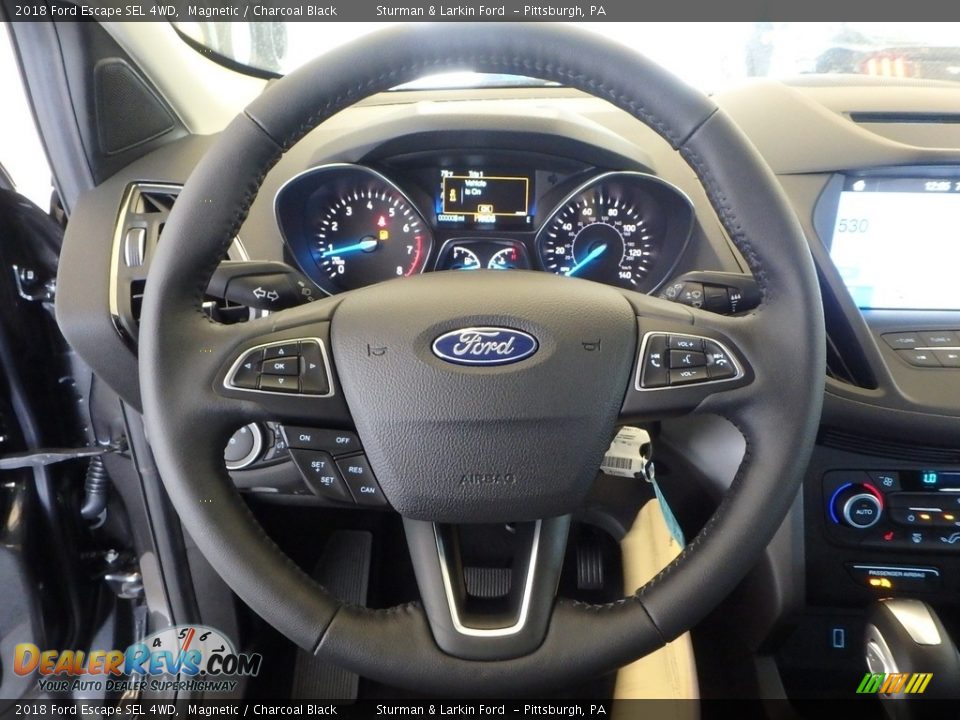 2018 Ford Escape SEL 4WD Magnetic / Charcoal Black Photo #15