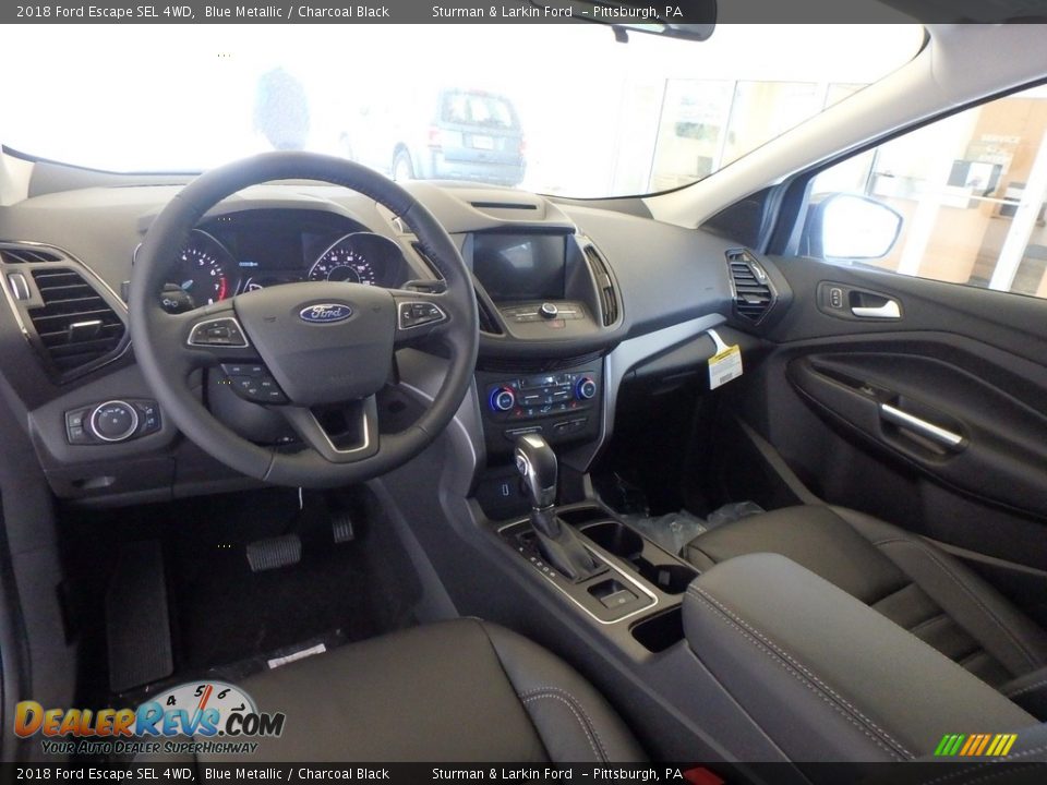 2018 Ford Escape SEL 4WD Blue Metallic / Charcoal Black Photo #8