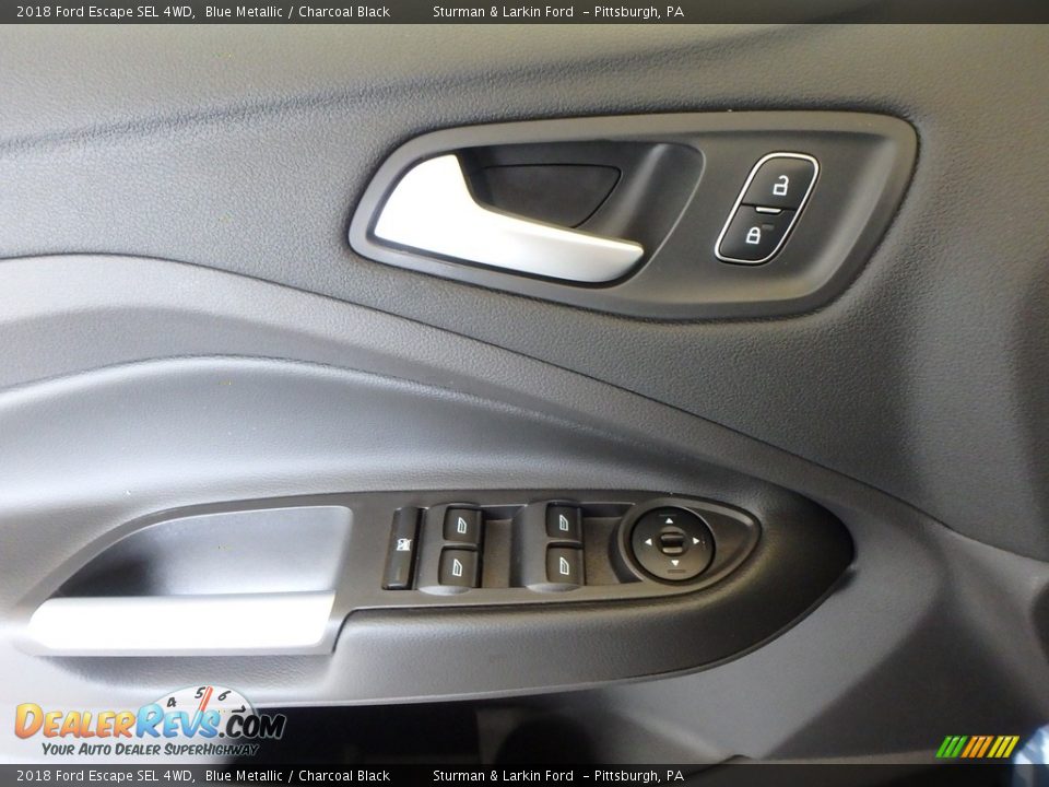 2018 Ford Escape SEL 4WD Blue Metallic / Charcoal Black Photo #9