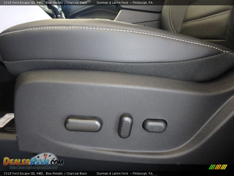 2018 Ford Escape SEL 4WD Blue Metallic / Charcoal Black Photo #11