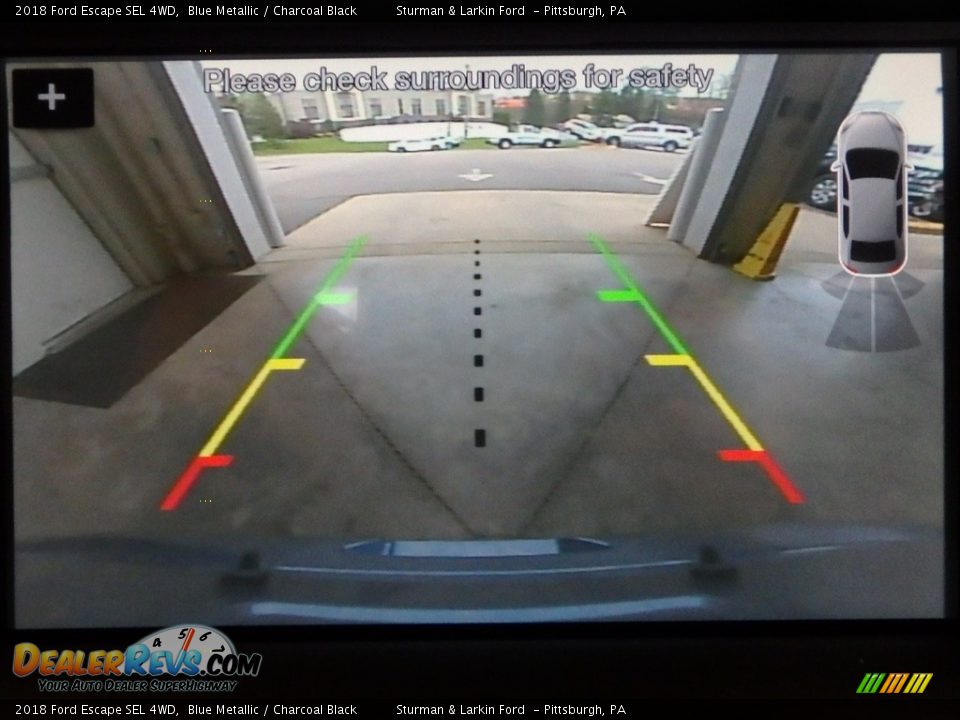 2018 Ford Escape SEL 4WD Blue Metallic / Charcoal Black Photo #13