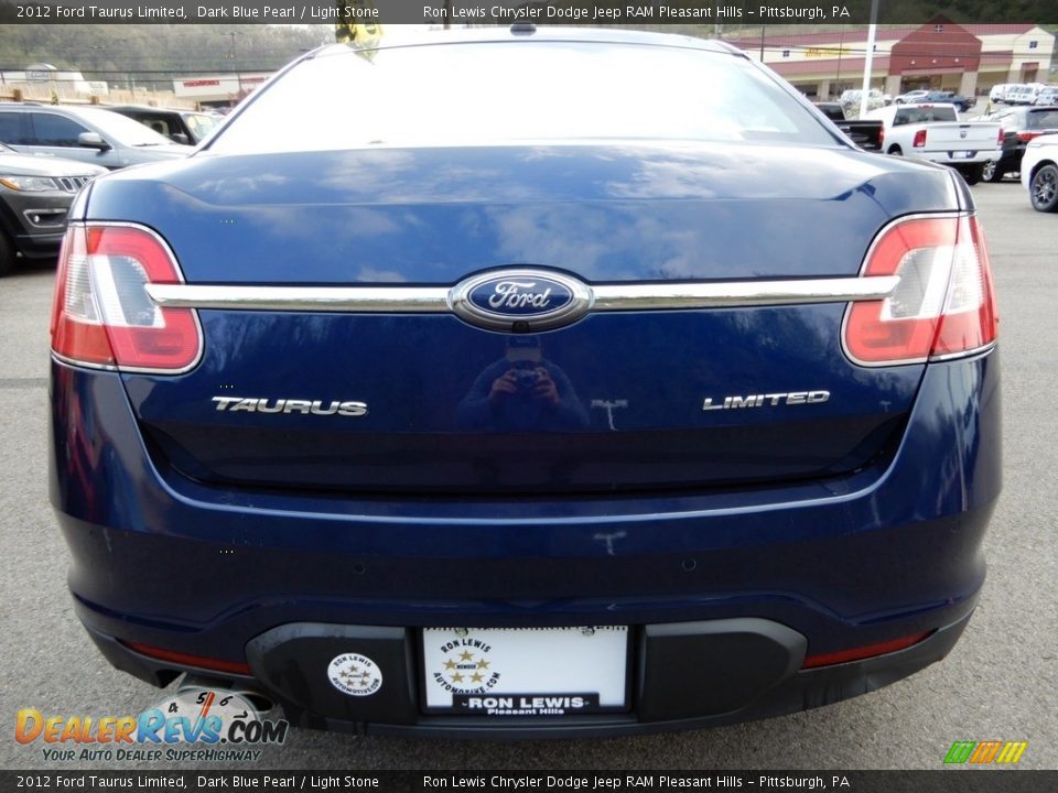 2012 Ford Taurus Limited Dark Blue Pearl / Light Stone Photo #4