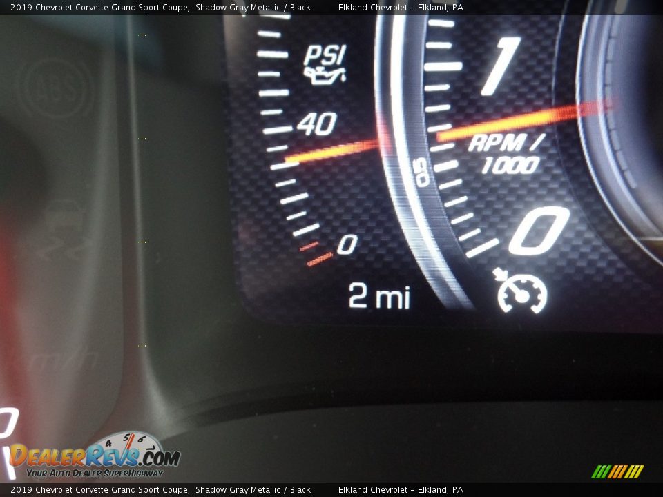 2019 Chevrolet Corvette Grand Sport Coupe Shadow Gray Metallic / Black Photo #26