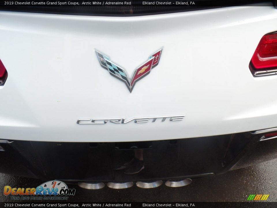 2019 Chevrolet Corvette Grand Sport Coupe Arctic White / Adrenaline Red Photo #21