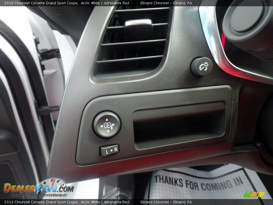 2019 Chevrolet Corvette Grand Sport Coupe Arctic White / Adrenaline Red Photo #36