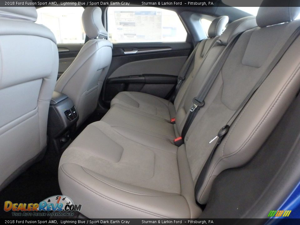 Rear Seat of 2018 Ford Fusion Sport AWD Photo #7