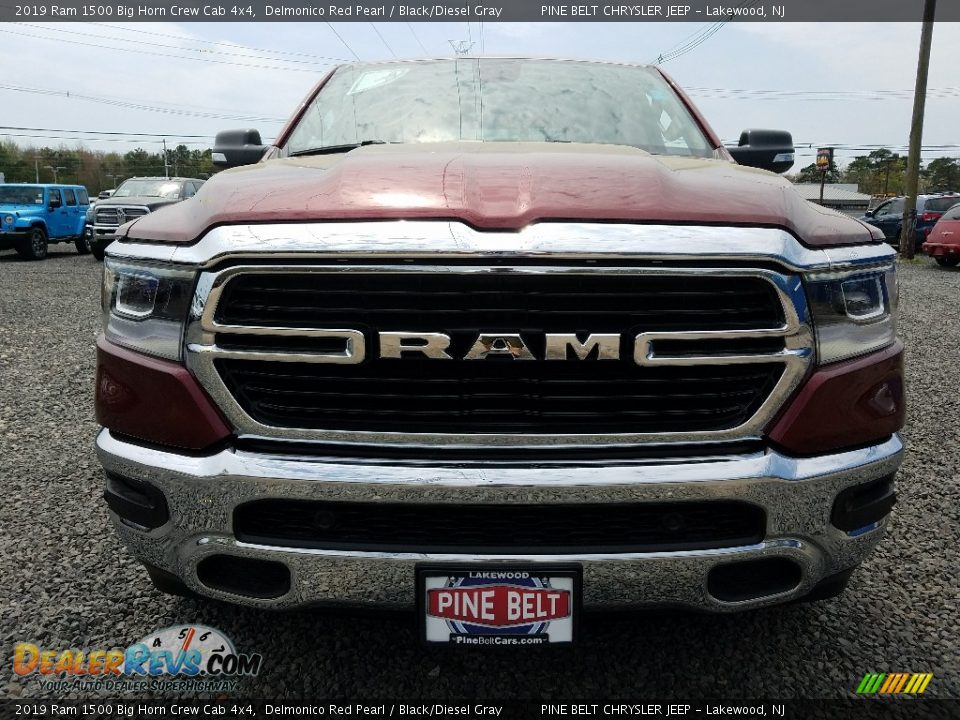 2019 Ram 1500 Big Horn Crew Cab 4x4 Delmonico Red Pearl / Black/Diesel Gray Photo #2