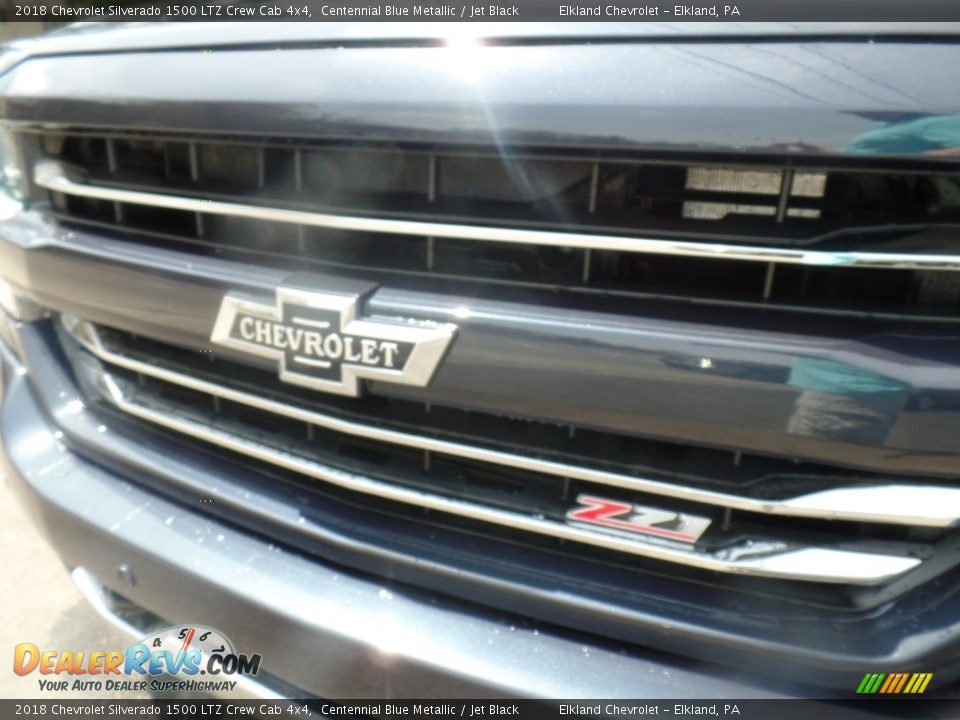 2018 Chevrolet Silverado 1500 LTZ Crew Cab 4x4 Centennial Blue Metallic / Jet Black Photo #15