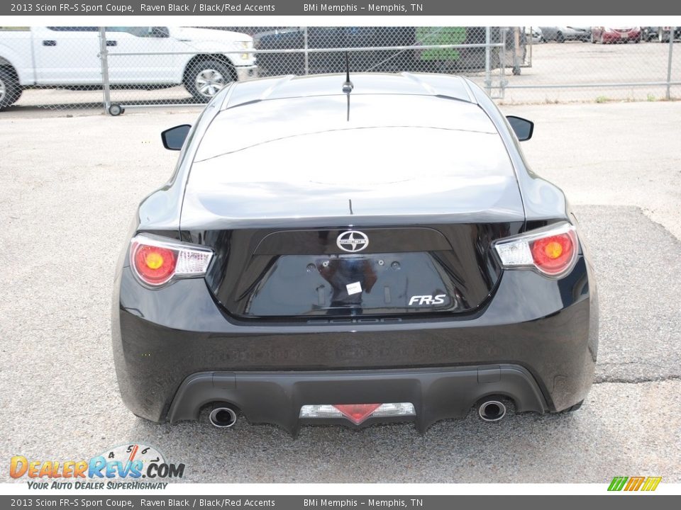 2013 Scion FR-S Sport Coupe Raven Black / Black/Red Accents Photo #4