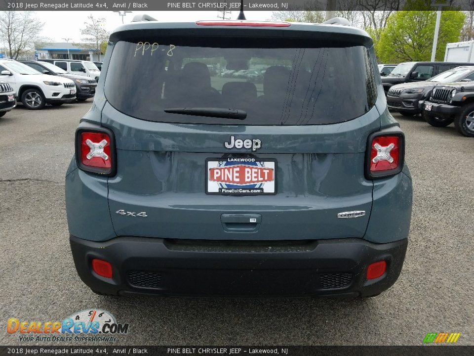 2018 Jeep Renegade Latitude 4x4 Anvil / Black Photo #5