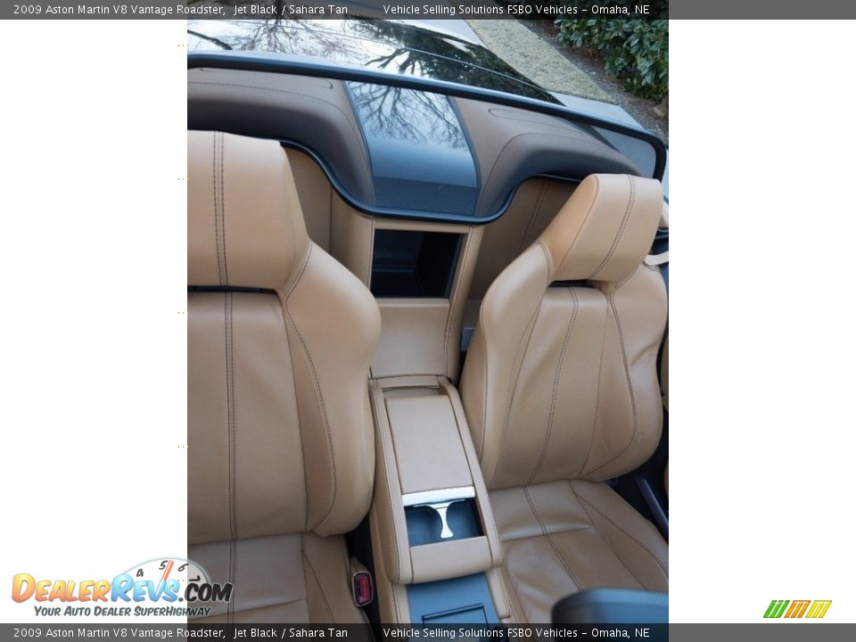 2009 Aston Martin V8 Vantage Roadster Jet Black / Sahara Tan Photo #8
