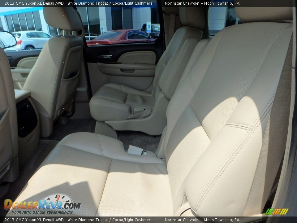 2013 GMC Yukon XL Denali AWD White Diamond Tricoat / Cocoa/Light Cashmere Photo #21