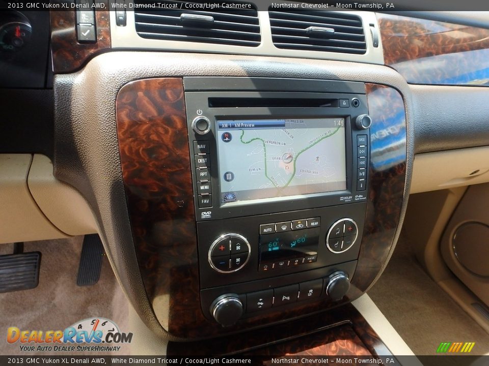 2013 GMC Yukon XL Denali AWD White Diamond Tricoat / Cocoa/Light Cashmere Photo #27