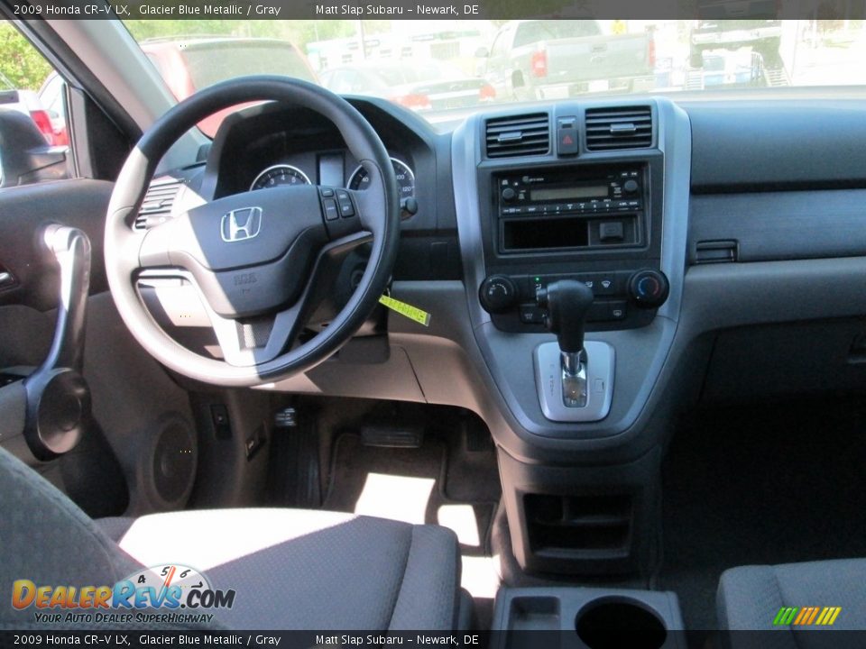 2009 Honda CR-V LX Glacier Blue Metallic / Gray Photo #10