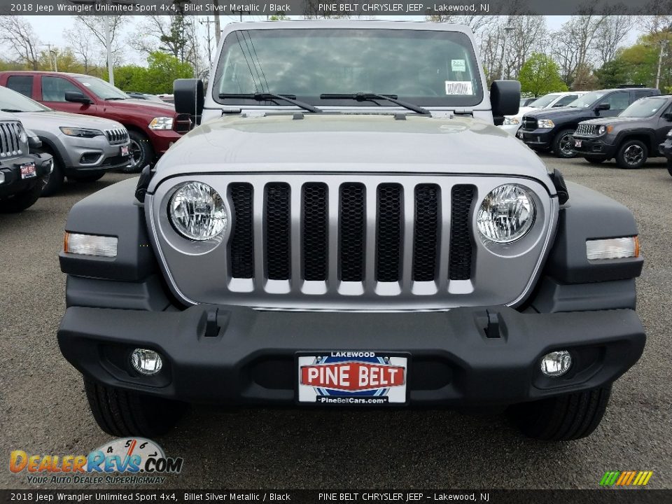 2018 Jeep Wrangler Unlimited Sport 4x4 Billet Silver Metallic / Black Photo #2