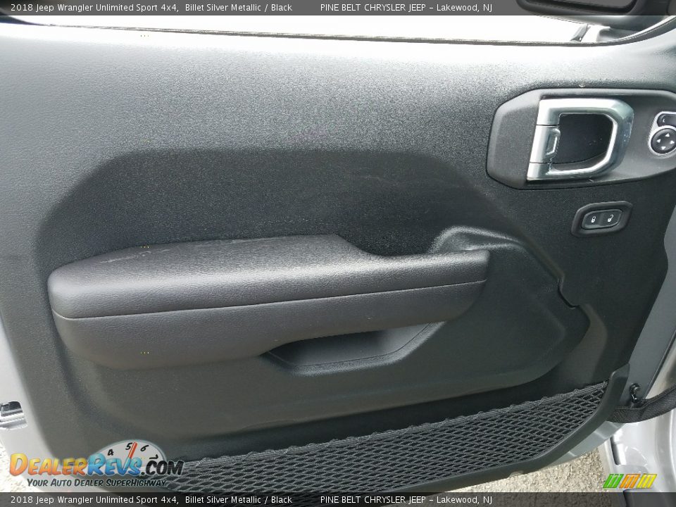 2018 Jeep Wrangler Unlimited Sport 4x4 Billet Silver Metallic / Black Photo #6