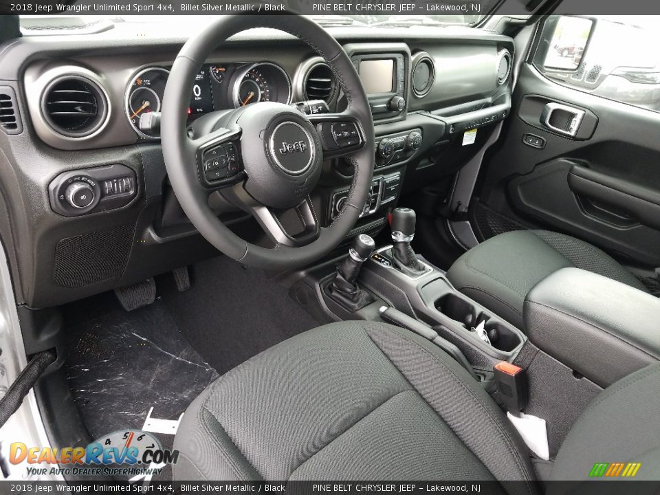 2018 Jeep Wrangler Unlimited Sport 4x4 Billet Silver Metallic / Black Photo #7