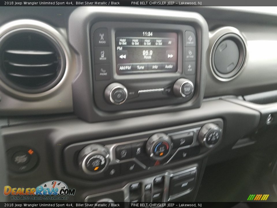 2018 Jeep Wrangler Unlimited Sport 4x4 Billet Silver Metallic / Black Photo #10