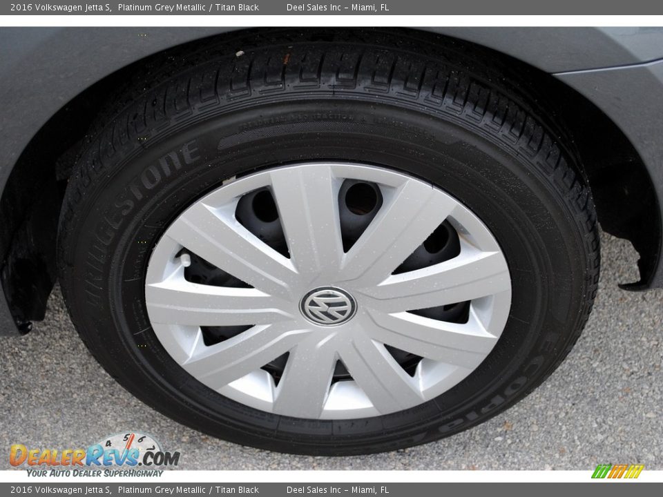 2016 Volkswagen Jetta S Platinum Grey Metallic / Titan Black Photo #11