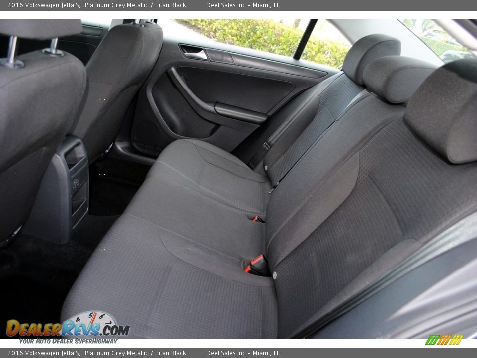 2016 Volkswagen Jetta S Platinum Grey Metallic / Titan Black Photo #12