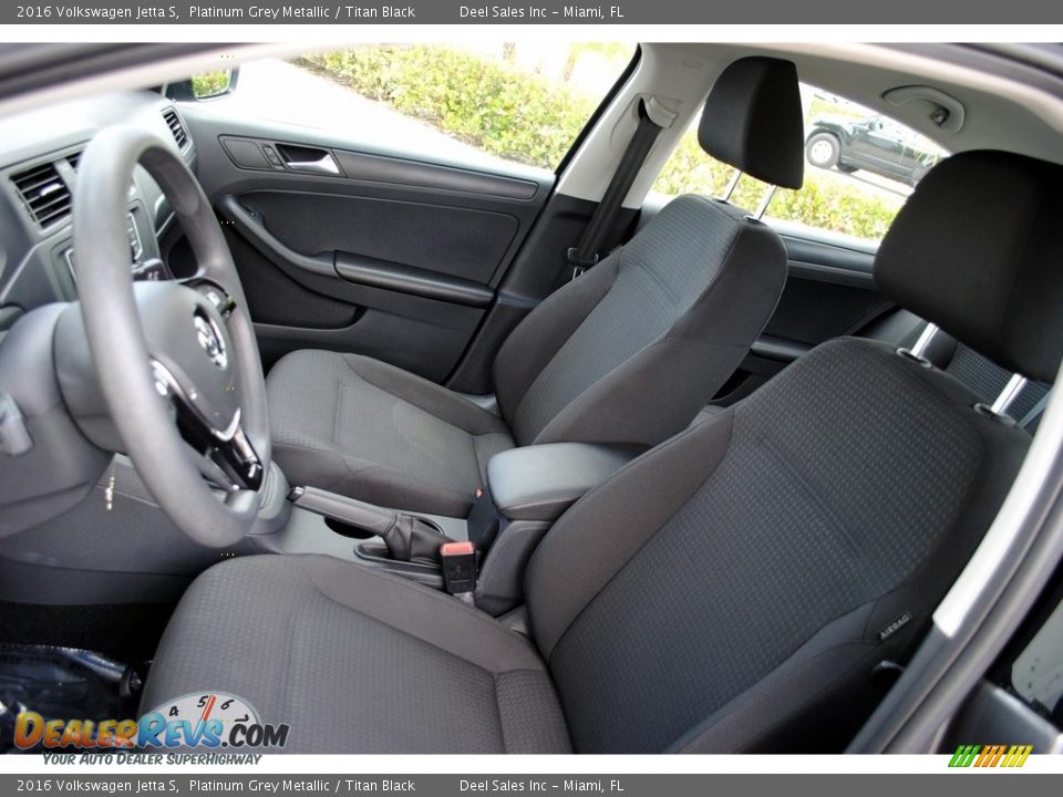 2016 Volkswagen Jetta S Platinum Grey Metallic / Titan Black Photo #14