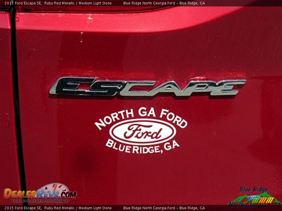 2015 Ford Escape SE Ruby Red Metallic / Medium Light Stone Photo #33