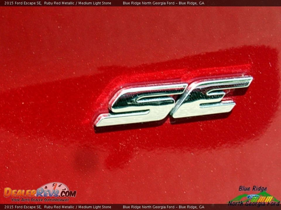 2015 Ford Escape SE Ruby Red Metallic / Medium Light Stone Photo #34