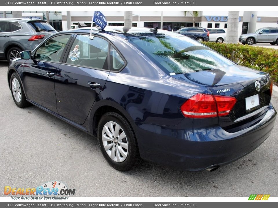 2014 Volkswagen Passat 1.8T Wolfsburg Edition Night Blue Metallic / Titan Black Photo #6