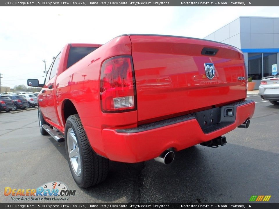 2012 Dodge Ram 1500 Express Crew Cab 4x4 Flame Red / Dark Slate Gray/Medium Graystone Photo #5