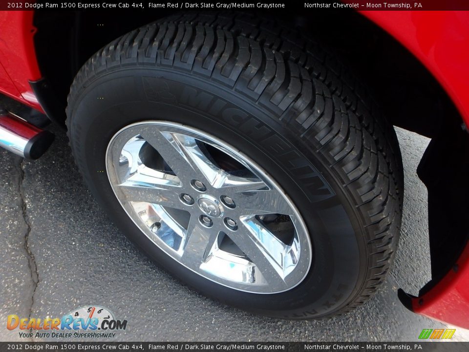2012 Dodge Ram 1500 Express Crew Cab 4x4 Flame Red / Dark Slate Gray/Medium Graystone Photo #13