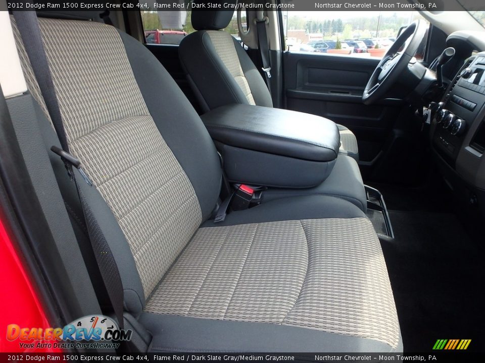 2012 Dodge Ram 1500 Express Crew Cab 4x4 Flame Red / Dark Slate Gray/Medium Graystone Photo #14