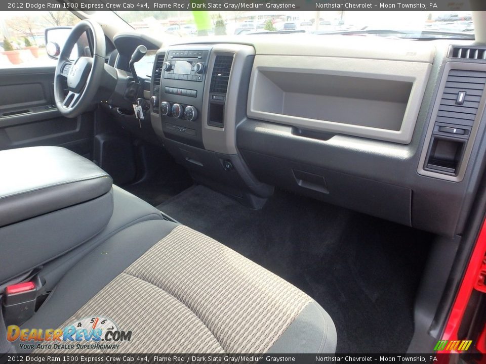 2012 Dodge Ram 1500 Express Crew Cab 4x4 Flame Red / Dark Slate Gray/Medium Graystone Photo #15