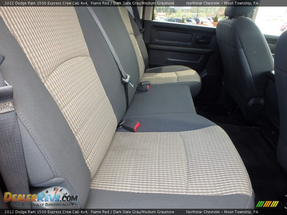 2012 Dodge Ram 1500 Express Crew Cab 4x4 Flame Red / Dark Slate Gray/Medium Graystone Photo #17