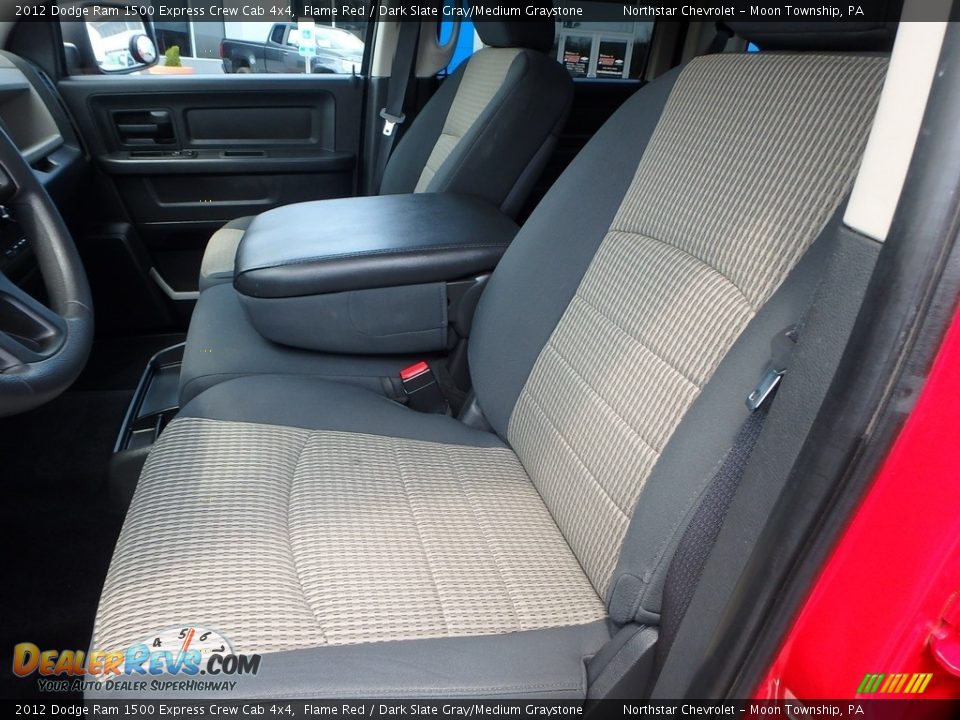 2012 Dodge Ram 1500 Express Crew Cab 4x4 Flame Red / Dark Slate Gray/Medium Graystone Photo #22