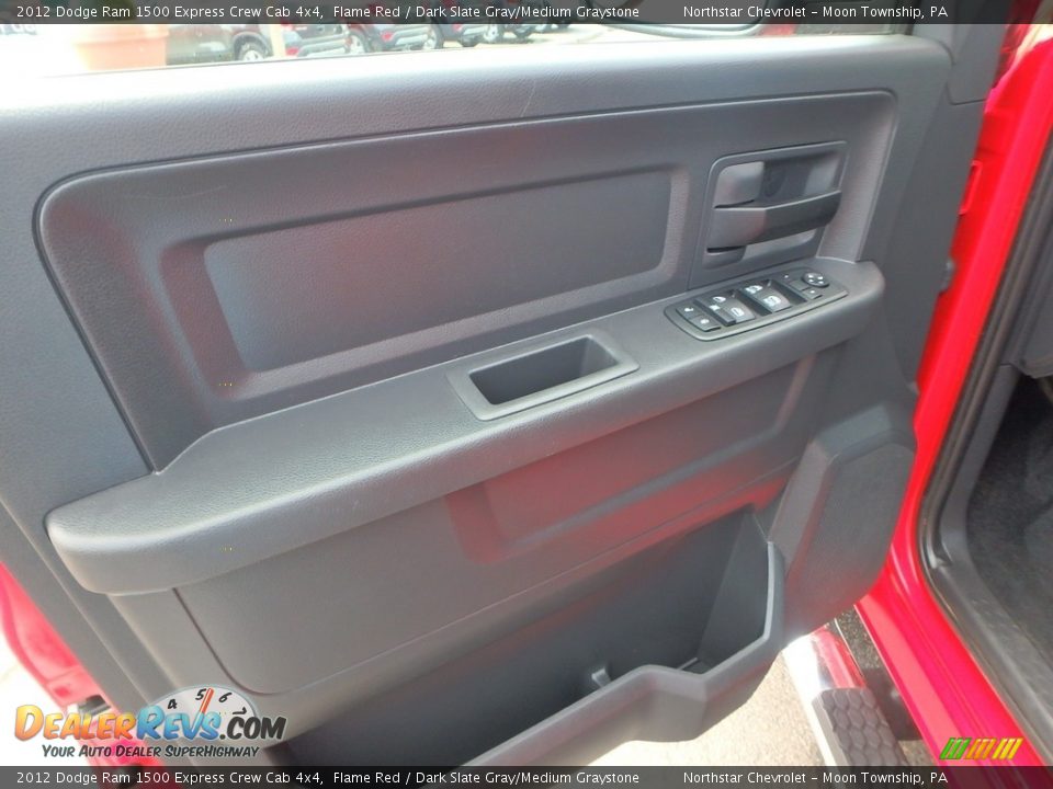 2012 Dodge Ram 1500 Express Crew Cab 4x4 Flame Red / Dark Slate Gray/Medium Graystone Photo #26
