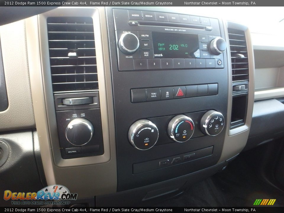2012 Dodge Ram 1500 Express Crew Cab 4x4 Flame Red / Dark Slate Gray/Medium Graystone Photo #28