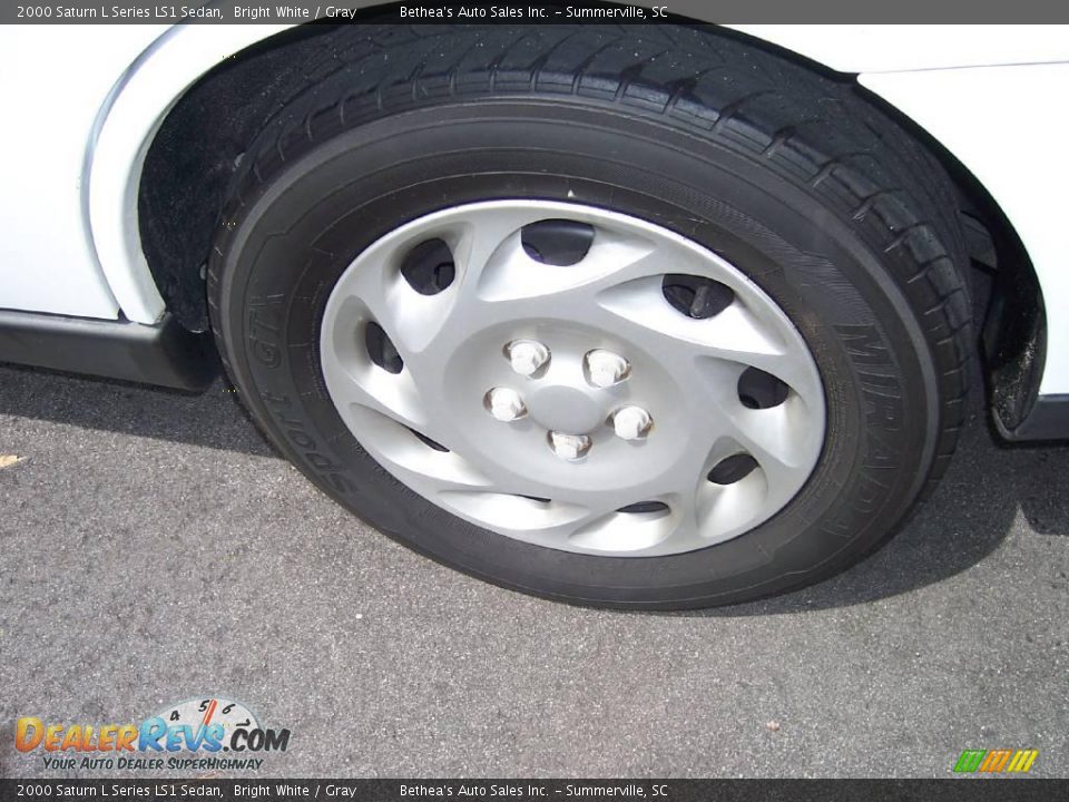 2000 Saturn L Series LS1 Sedan Bright White / Gray Photo #14