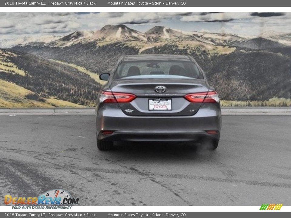 2018 Toyota Camry LE Predawn Gray Mica / Black Photo #4