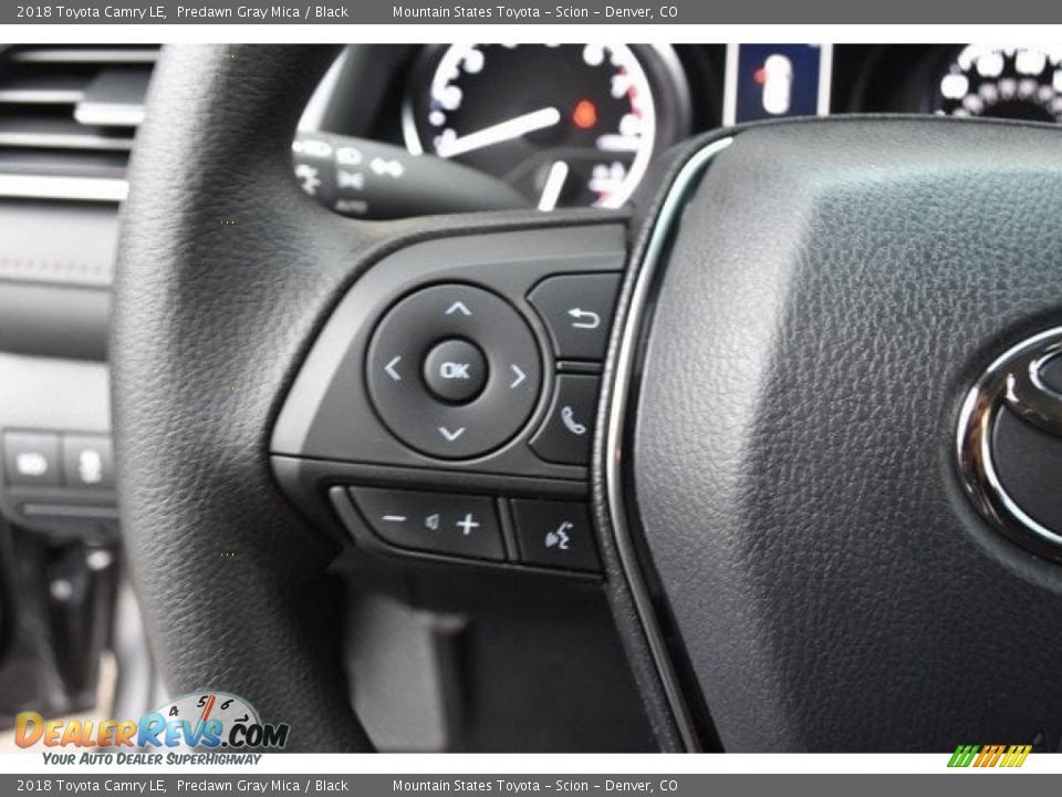 2018 Toyota Camry LE Predawn Gray Mica / Black Photo #25