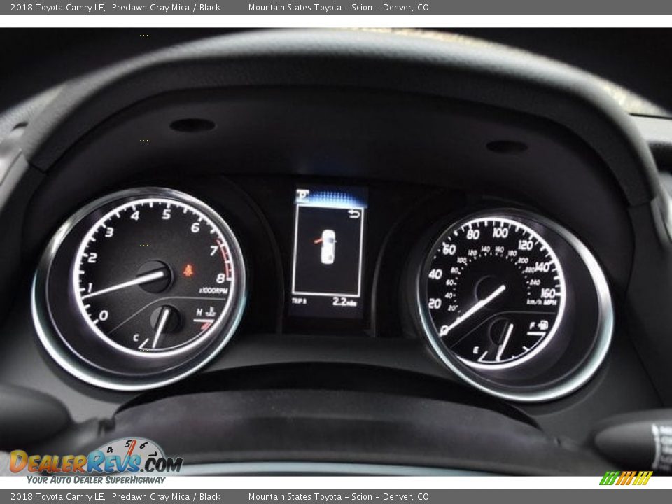 2018 Toyota Camry LE Predawn Gray Mica / Black Photo #27